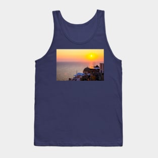 Oia Santorini Sunset Tank Top